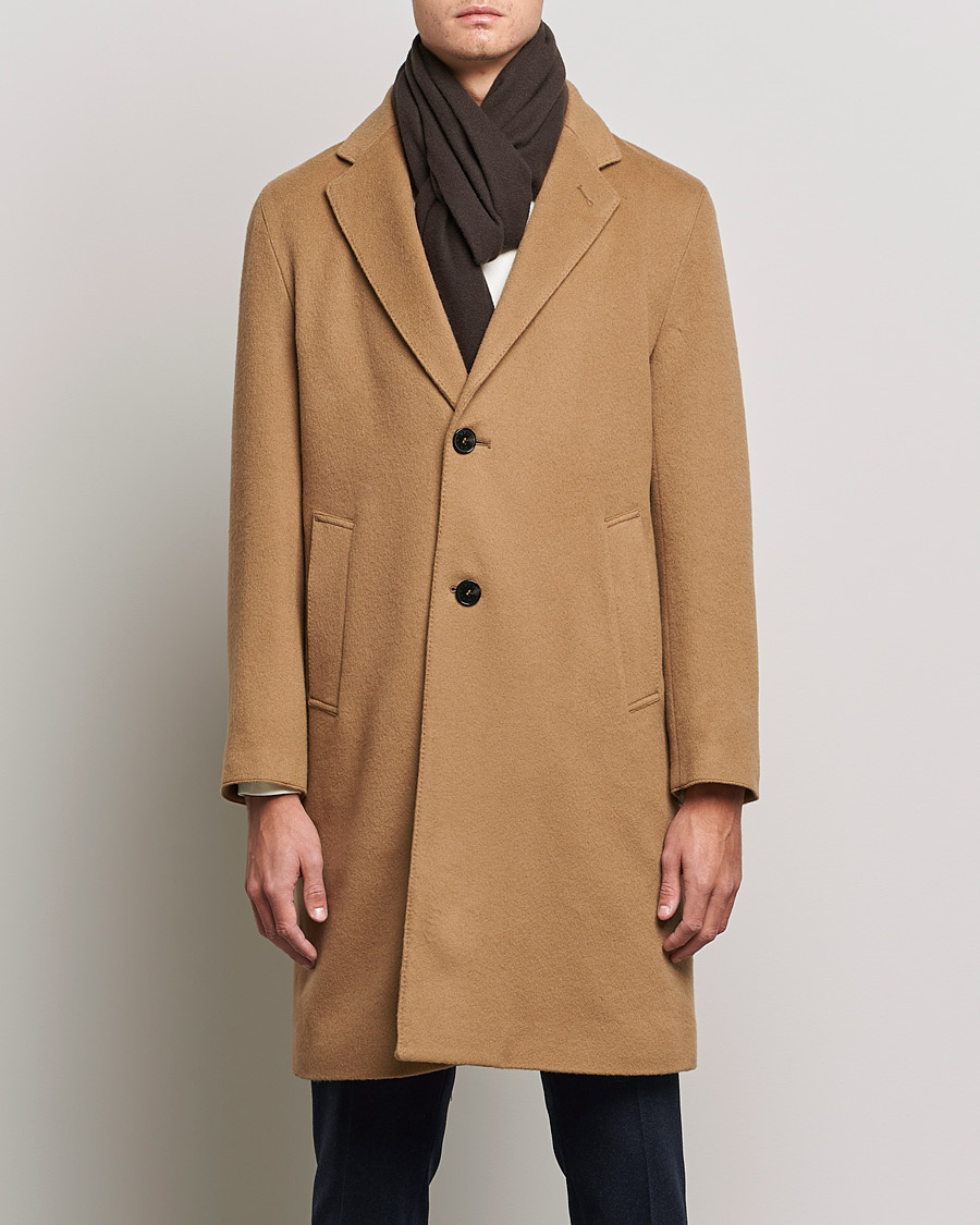 Mies | Takit | Mackintosh | New Stanley Wool/Cashmere Coat Beige