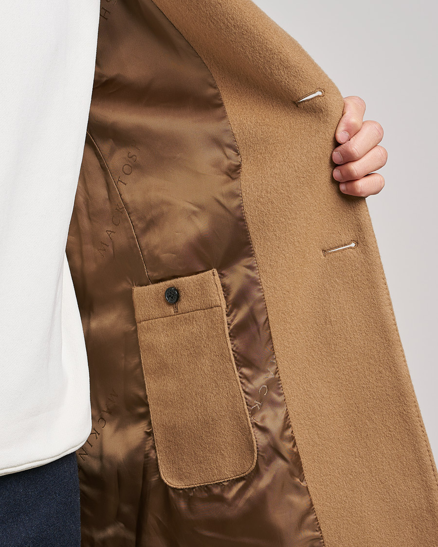 Mies | Takit | Mackintosh | New Stanley Wool/Cashmere Coat Beige