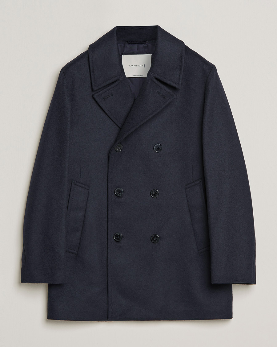 Mies | Takit | Mackintosh | Dalton Wool/Cashmere Peacoat Navy