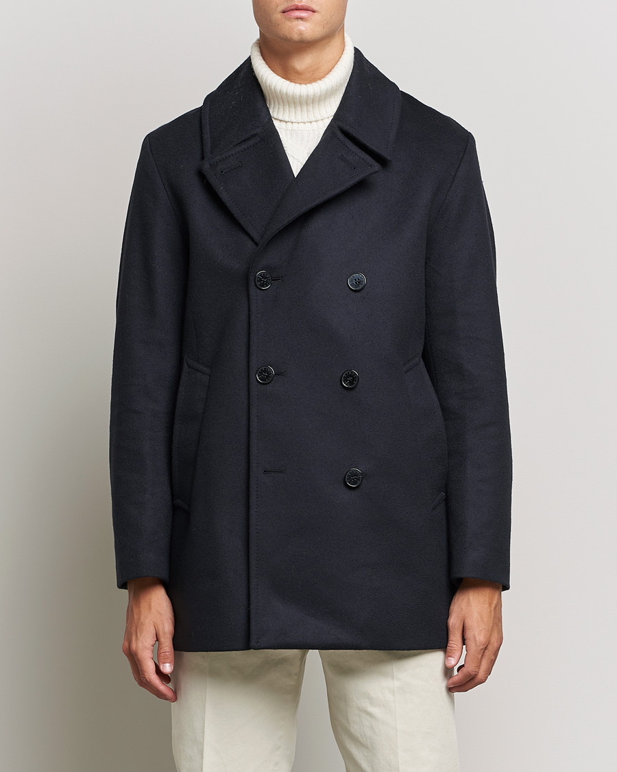 Mies | Takit | Mackintosh | Dalton Wool/Cashmere Peacoat Navy