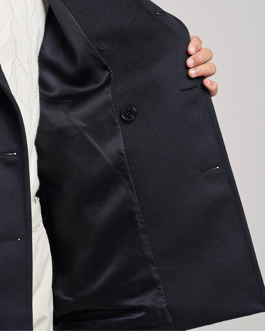 Mies | Takit | Mackintosh | Dalton Wool/Cashmere Peacoat Navy