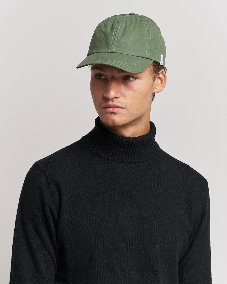 Mies | Mackintosh Tipping Baseball Cap Winter Moss | Mackintosh | Tipping Baseball Cap Winter Moss
