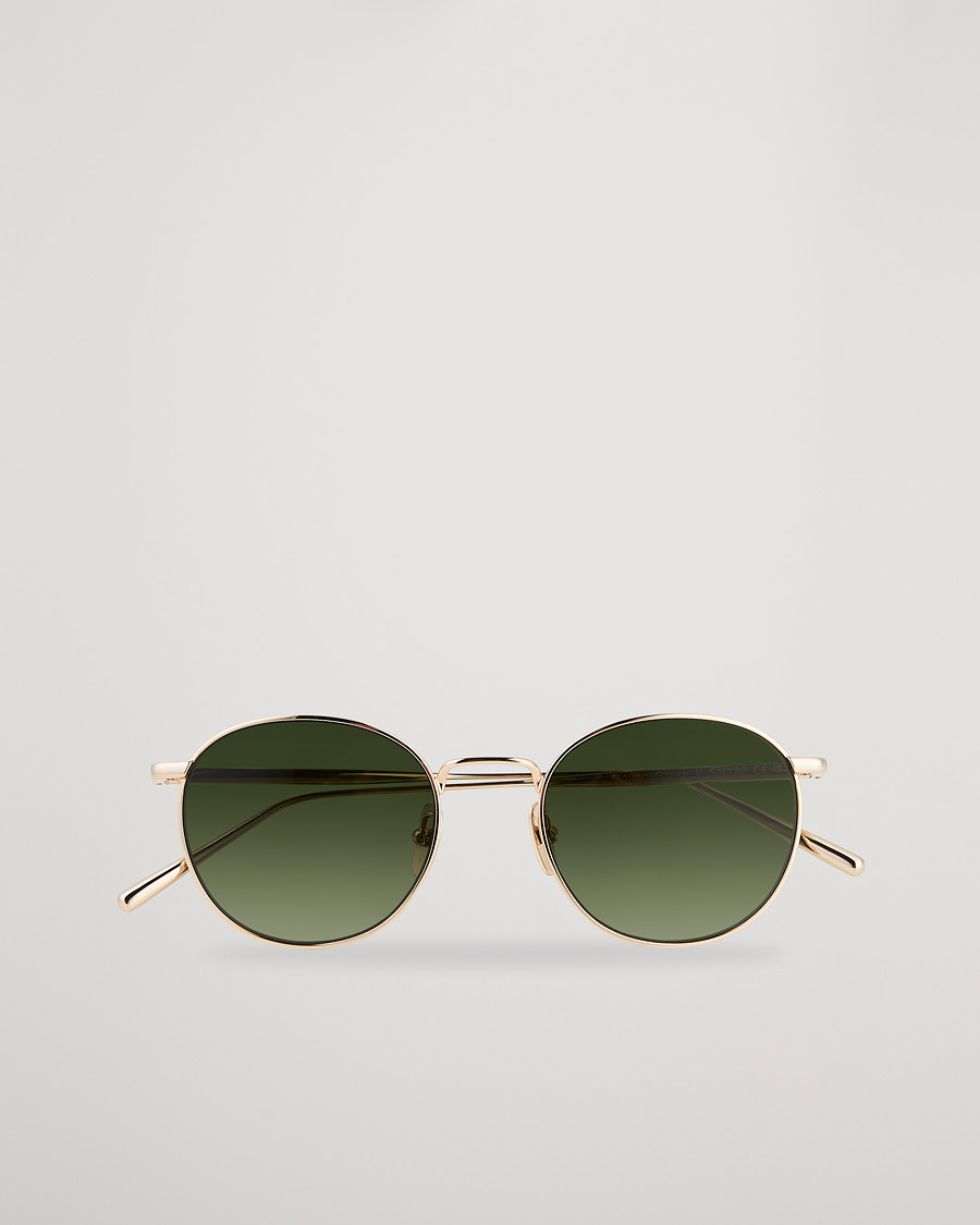 Mies | Aurinkolasit | CHIMI | Round Polarized Sunglasses Gold/Green