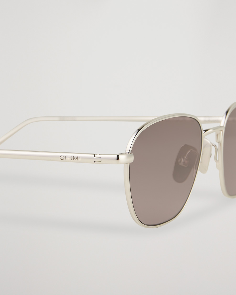 Mies | CHIMI Polygon Sunglasses Silver/Grey | CHIMI | Polygon Sunglasses Silver/Grey