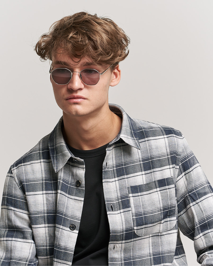 Mies | Eyewear | CHIMI | Octagon Sunglasses Silver/Grey