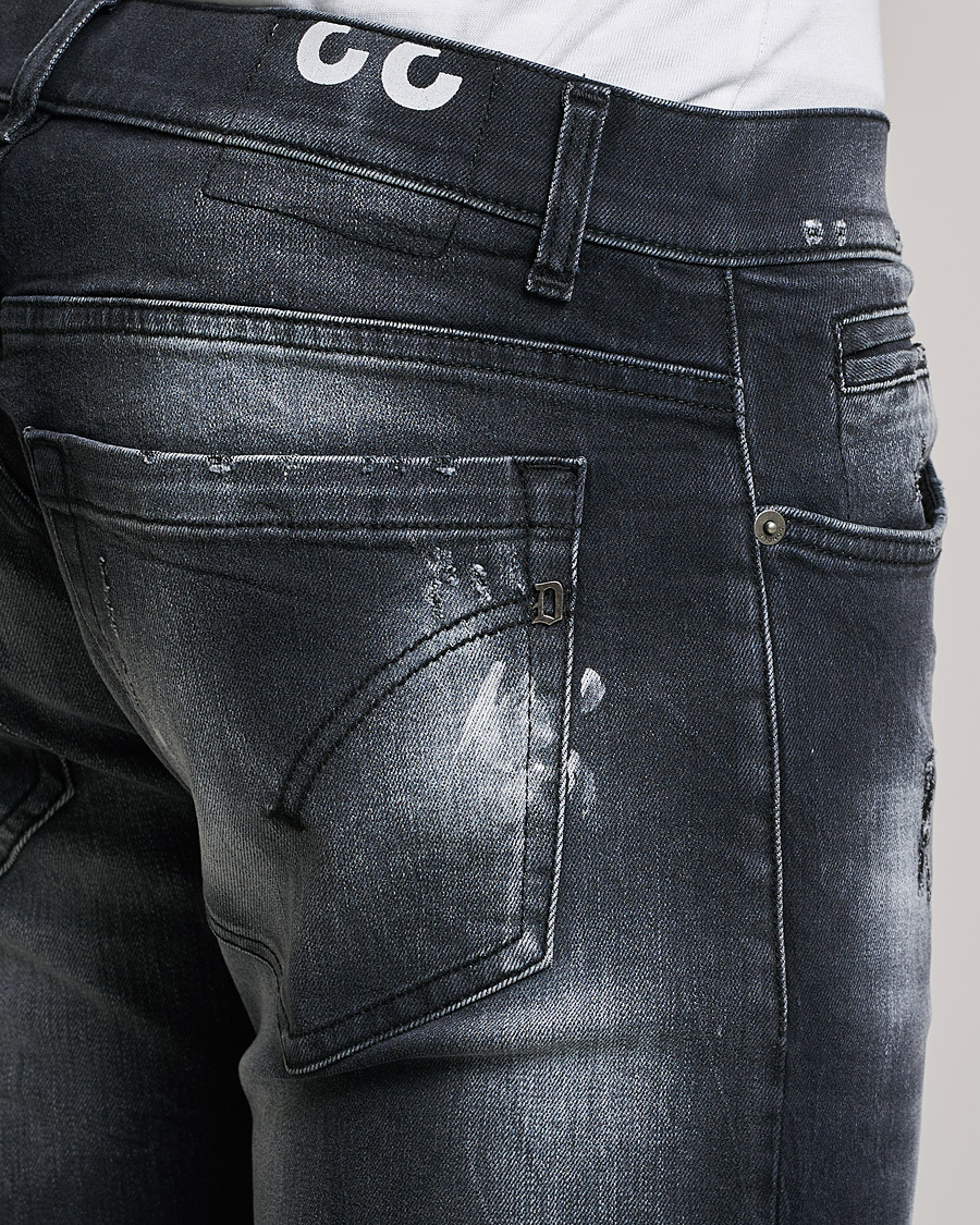 Mies | Farkut | Dondup | George Destroyed Jeans Grey/Black