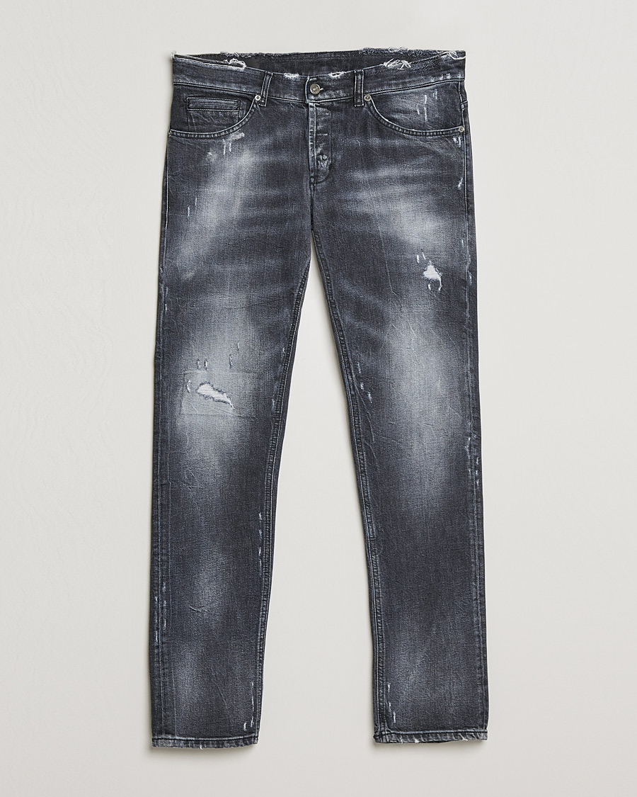 Mies | Farkut | Dondup | George Destroyed Jeans Grey/Black