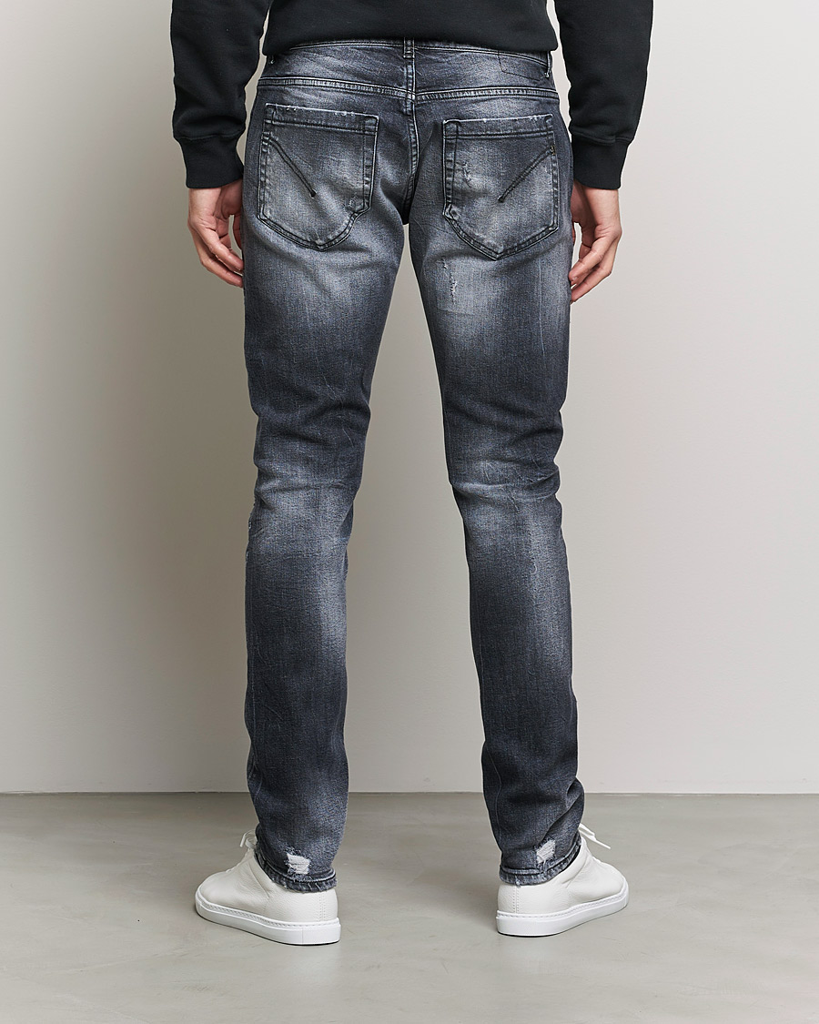 Mies | Farkut | Dondup | George Destroyed Jeans Grey/Black