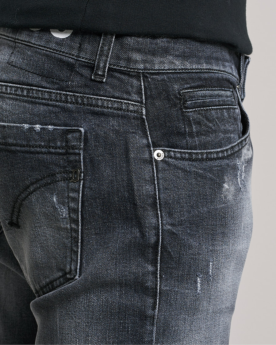 Mies | Farkut | Dondup | George Destroyed Jeans Grey/Black