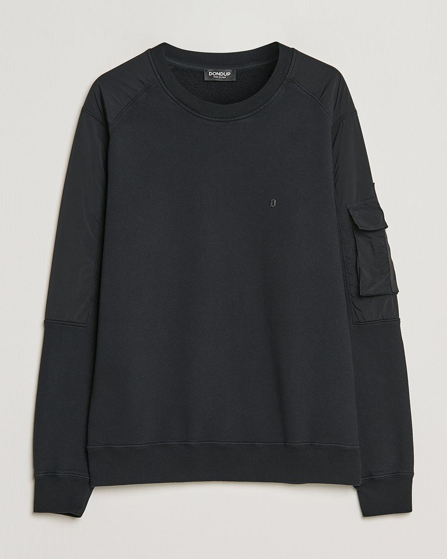 Mies | Puserot | Dondup | Felpa Crew Neck Sweatshirt Black