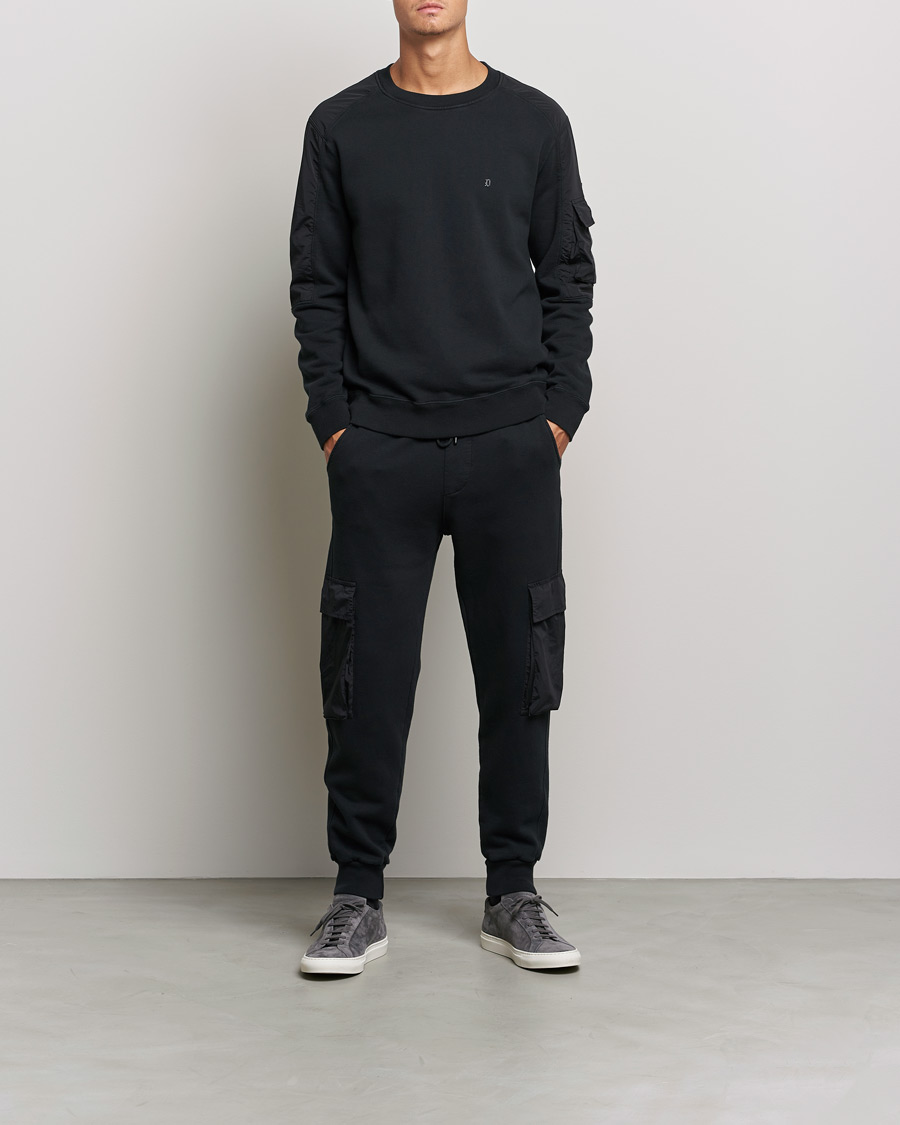 Mies | Puserot | Dondup | Felpa Crew Neck Sweatshirt Black