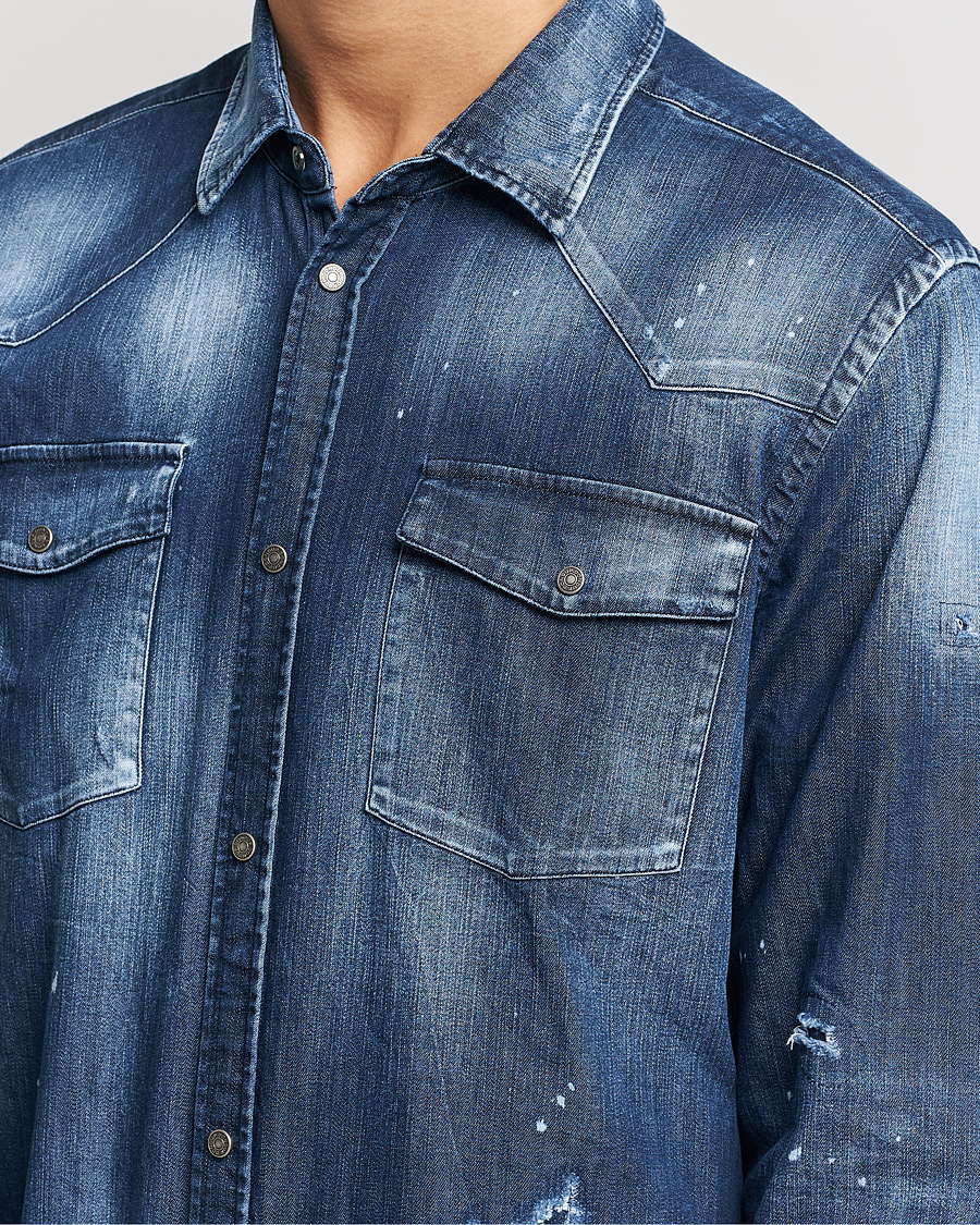 Mies | Kauluspaidat | Dondup | Denim Shirt Blue