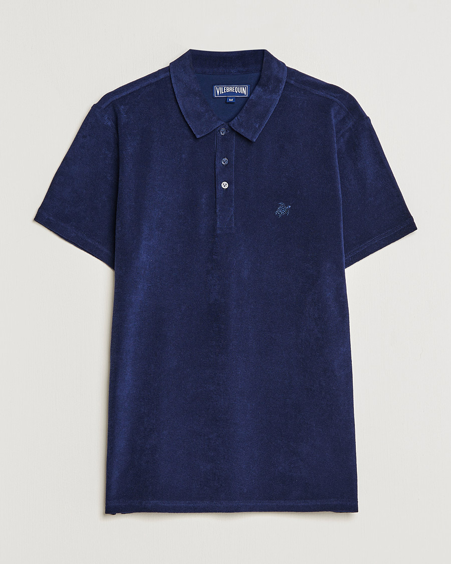 Mies | Kauluspaidat | Vilebrequin | Phoenix Terry Shirt Bleu Marine