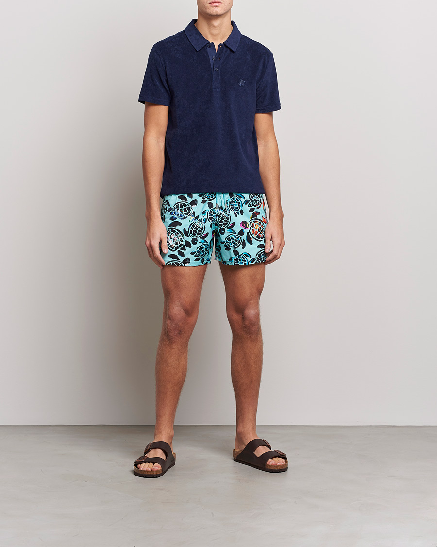 Mies | Kauluspaidat | Vilebrequin | Phoenix Terry Shirt Bleu Marine