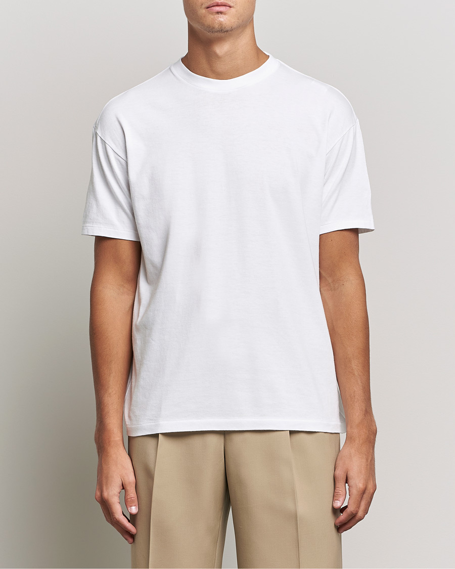 Mies | T-paidat | Auralee | Seamless Crewneck T-Shirt White
