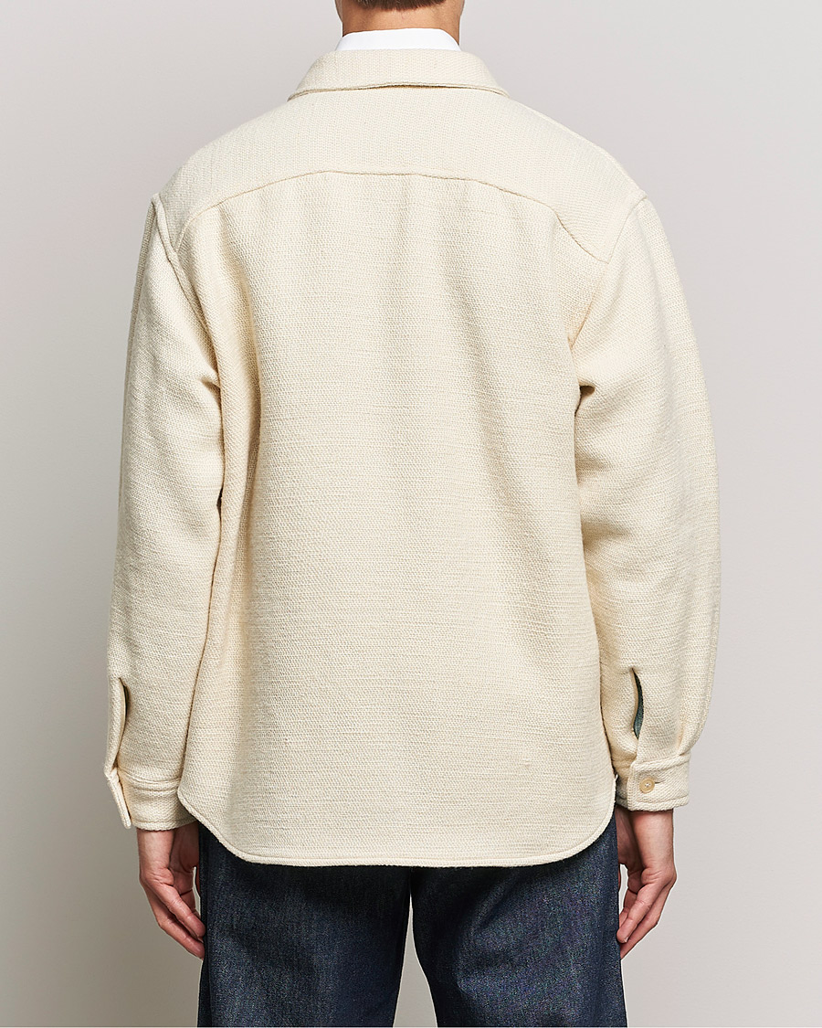 Mies | Kauluspaidat | Auralee | Double Pocket Wool Overshirt Ivory