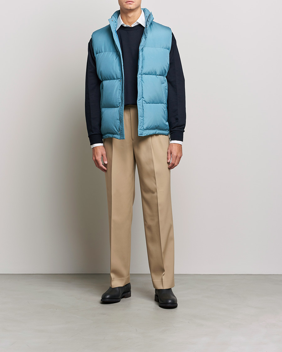 Mies | Takit | Auralee | Suvin Down Vest Cerulean Blue