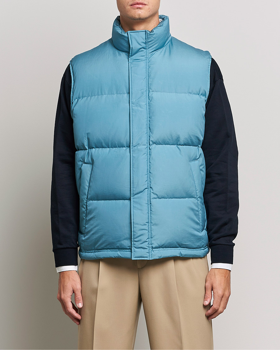 Mies | Takit | Auralee | Suvin Down Vest Cerulean Blue