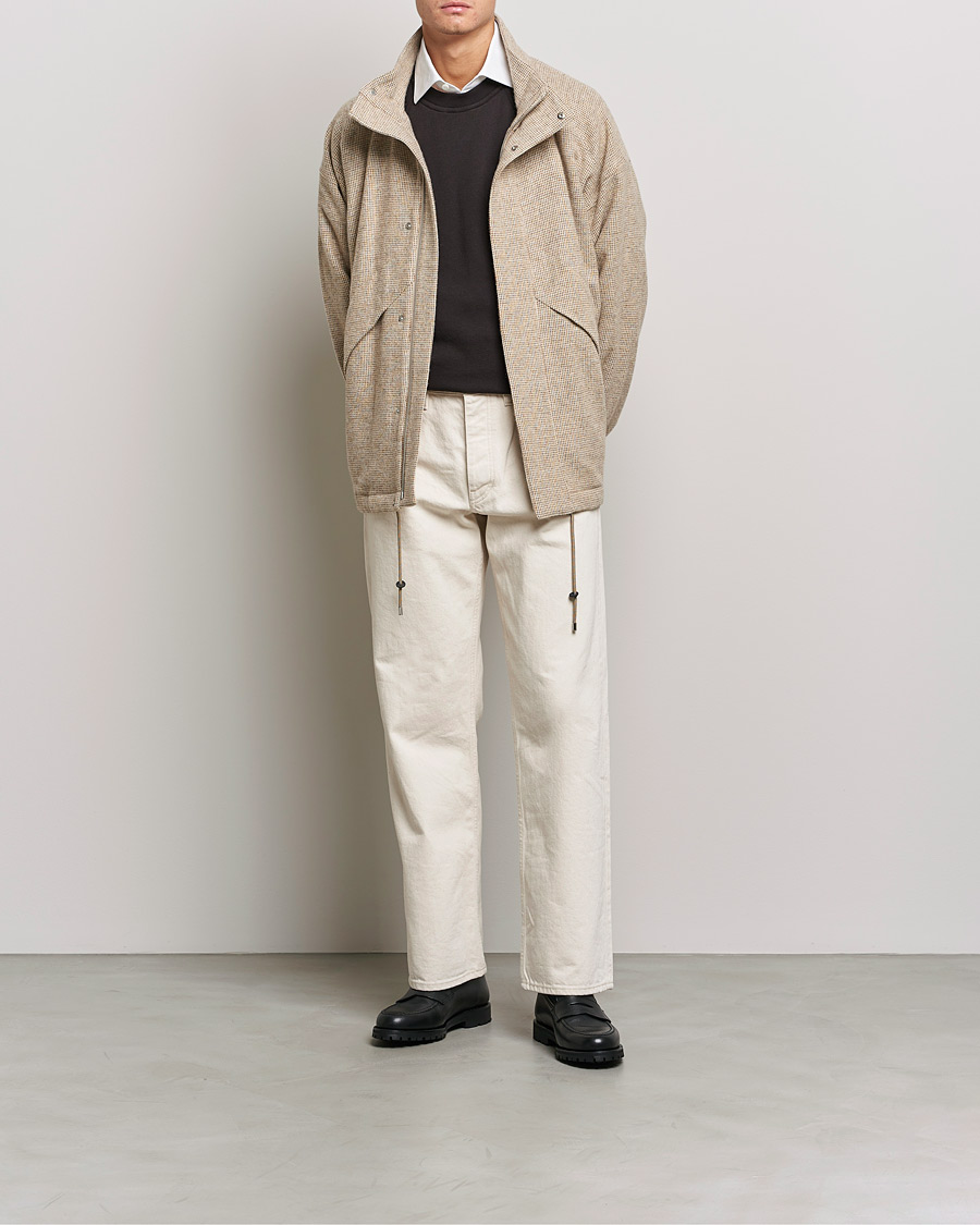 Mies | Takit | Auralee | Light Tweed Zip Blouson Beige