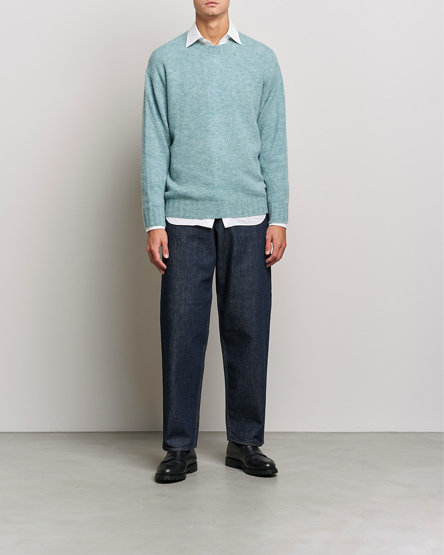 Mies | Farkut | Auralee | Wide Denim Pants Dark Indigo