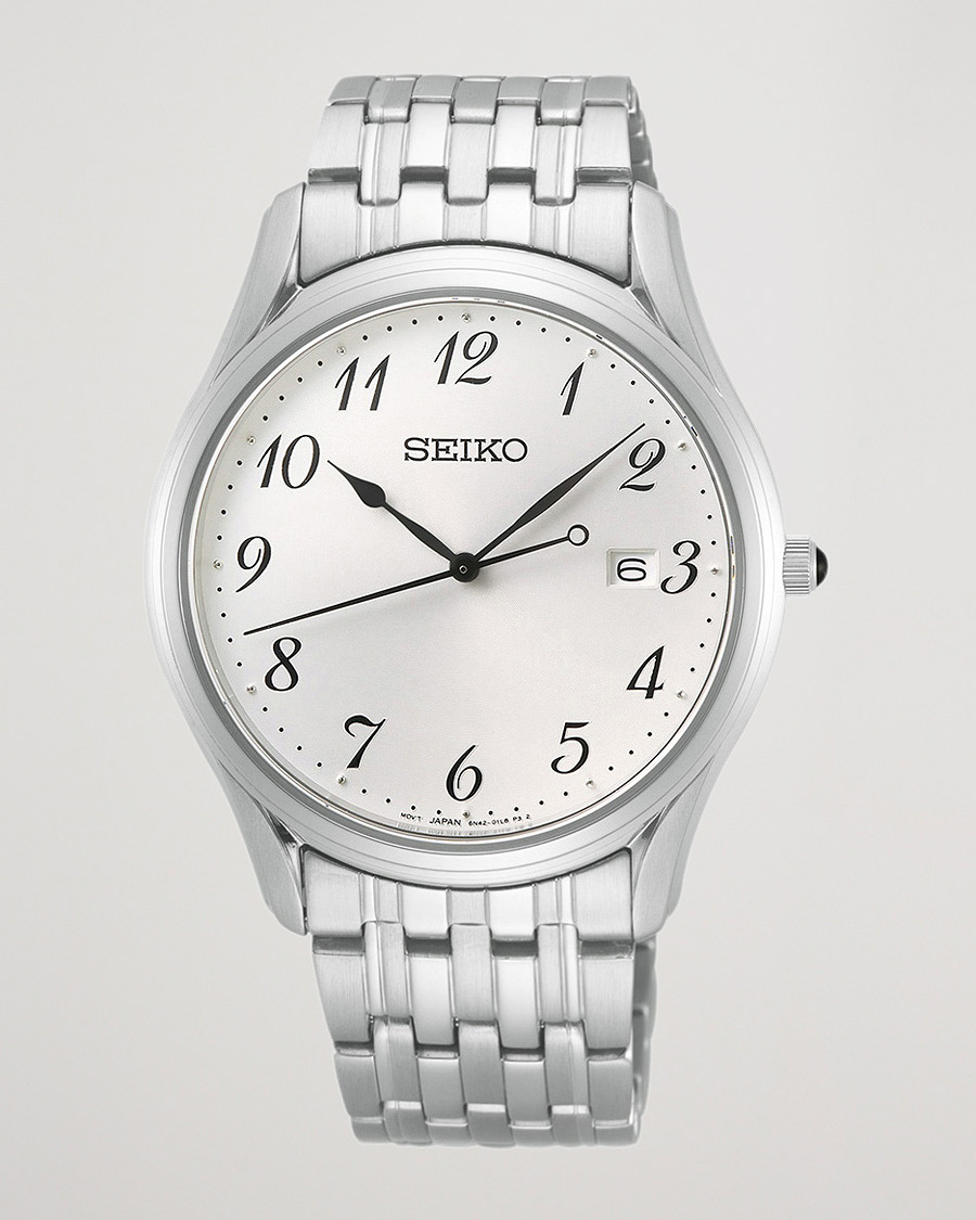 Mies | Seiko Classic Date 39mm Steel White Dial | Seiko | Classic Date 39mm Steel White Dial