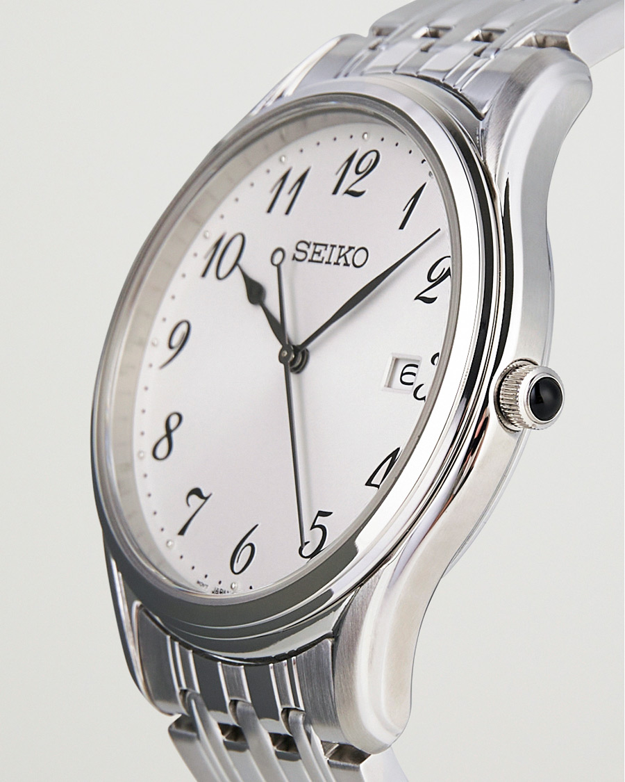 Mies |  | Seiko | Classic Date 39mm Steel White Dial