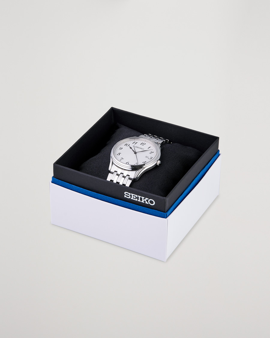 Mies | Seiko Classic Date 39mm Steel White Dial | Seiko | Classic Date 39mm Steel White Dial