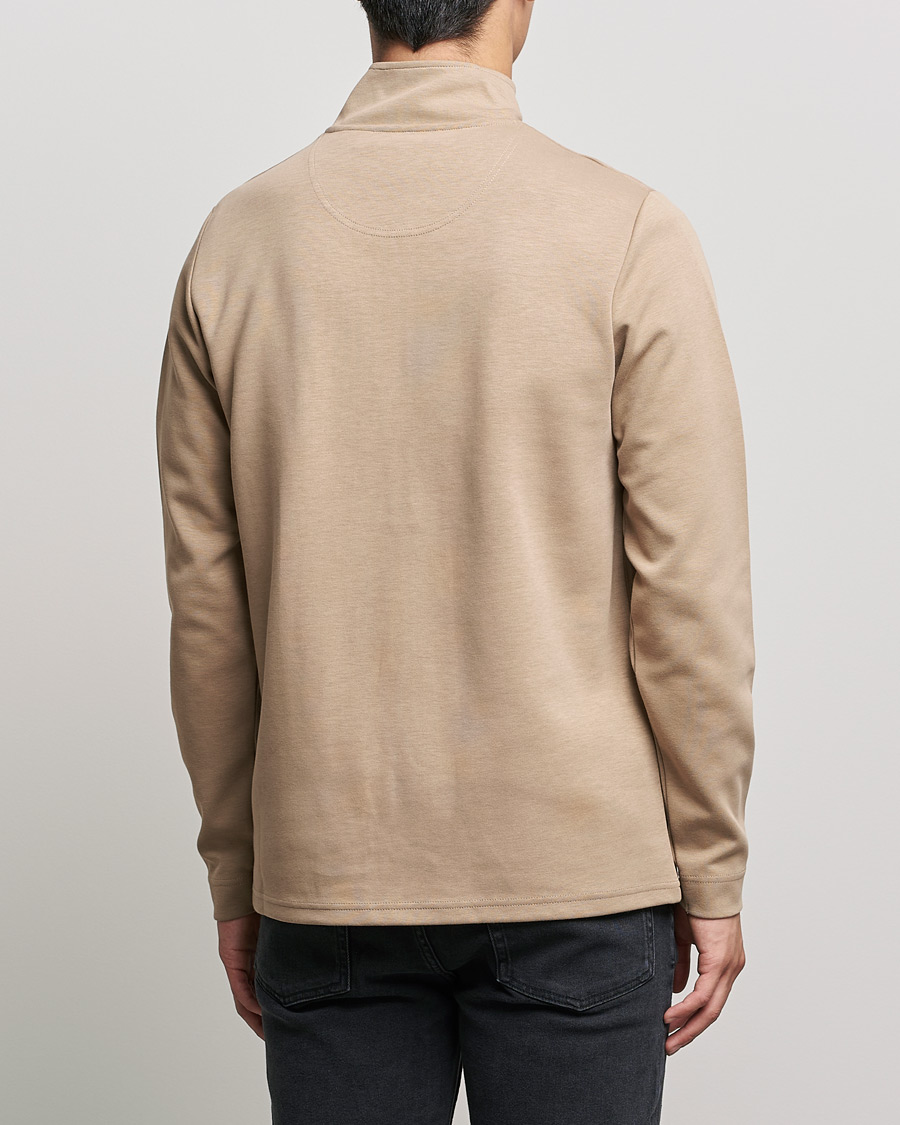 Mies | Puserot | Barbour Lifestyle | Broughton Cotton Half Zip Military Brown