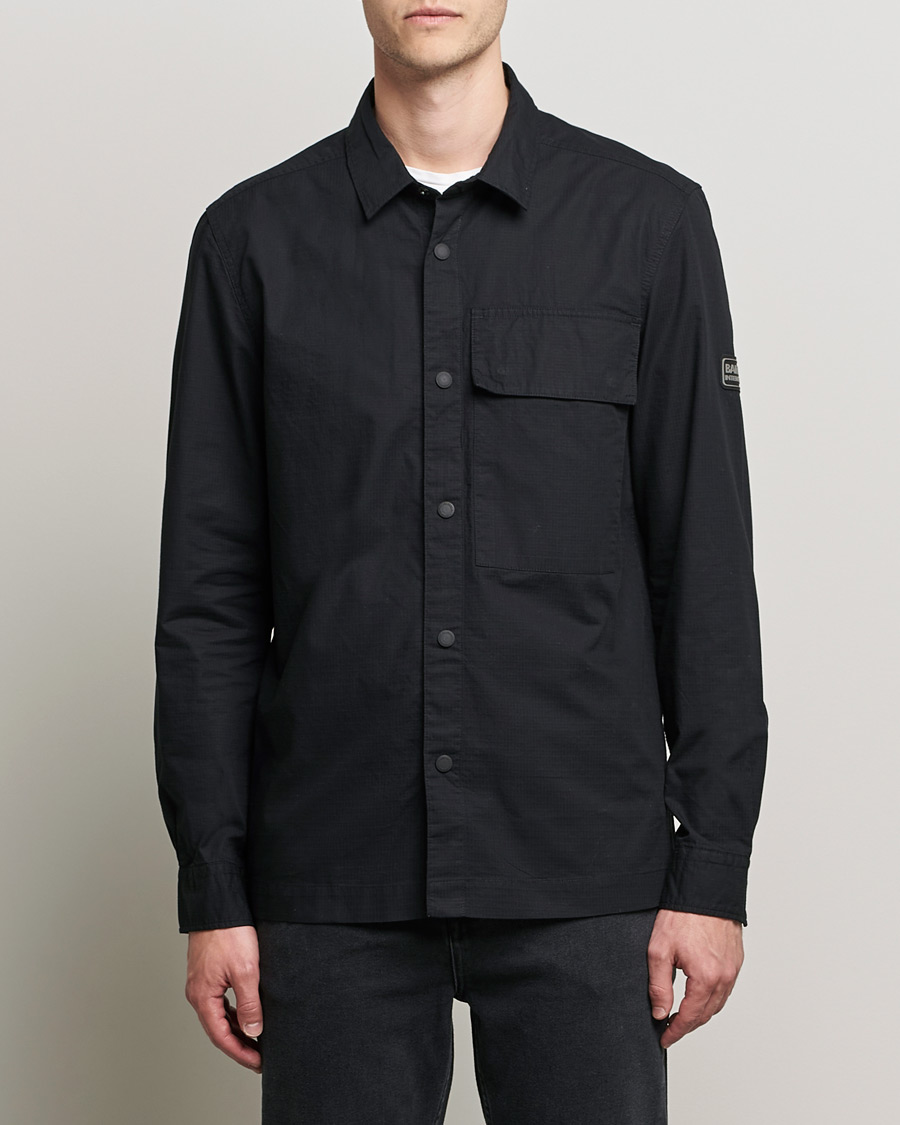 Mies |  | Barbour International | Battery Overshirt Black