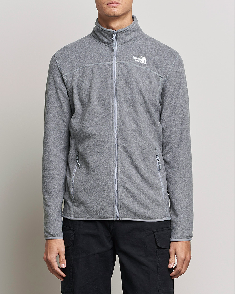Mies | Puserot | The North Face | 100 Glacier Full Zip Grey Heather