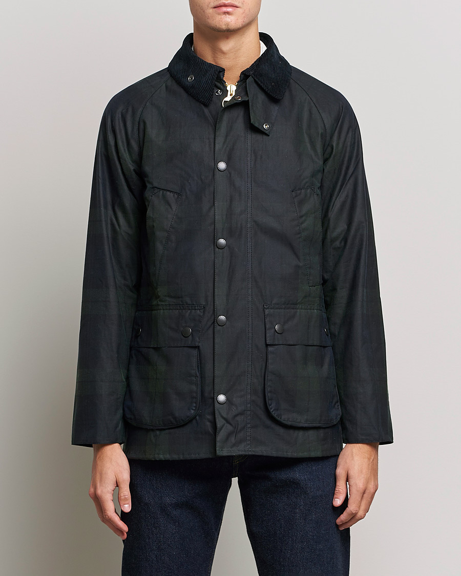 Mies |  | Barbour White Label | Bedale Slim Blackwatch Jacket Navy