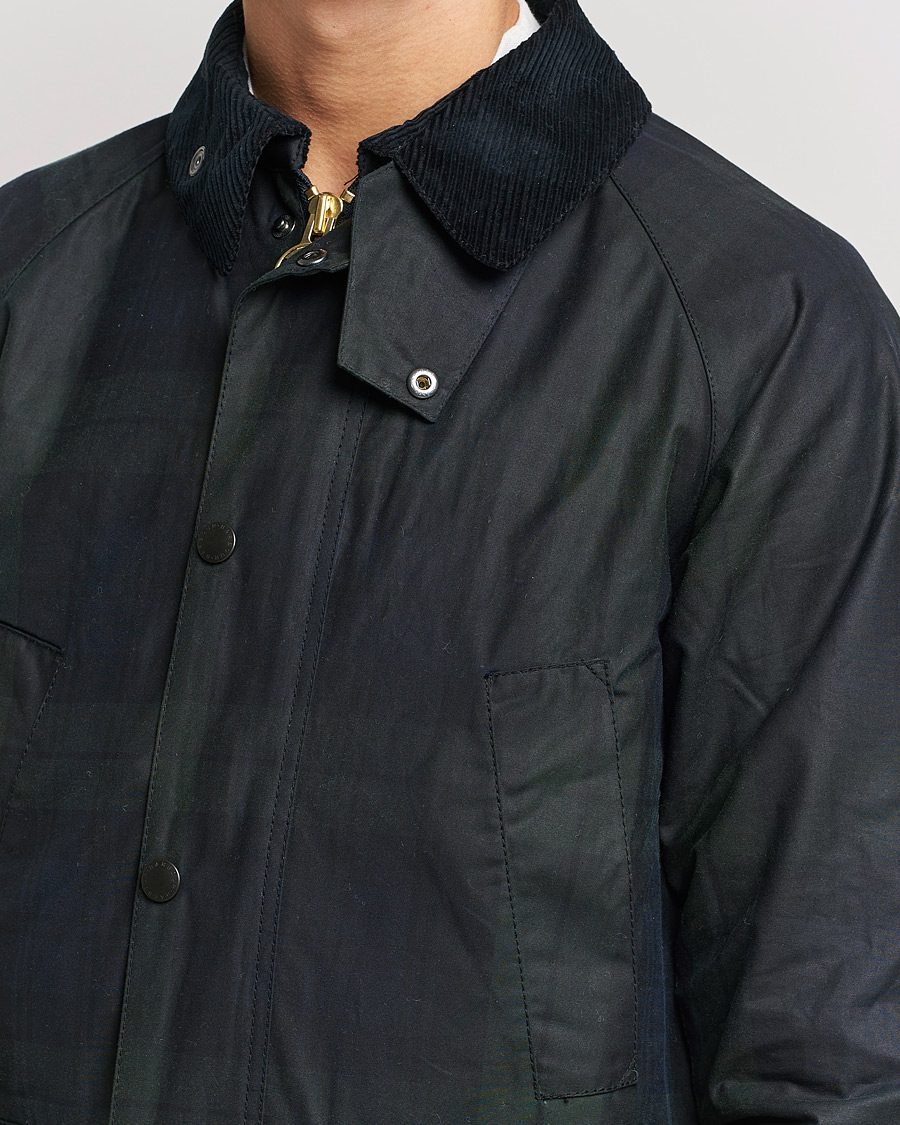Mies | Takit | Barbour White Label | Bedale Slim Blackwatch Jacket Navy