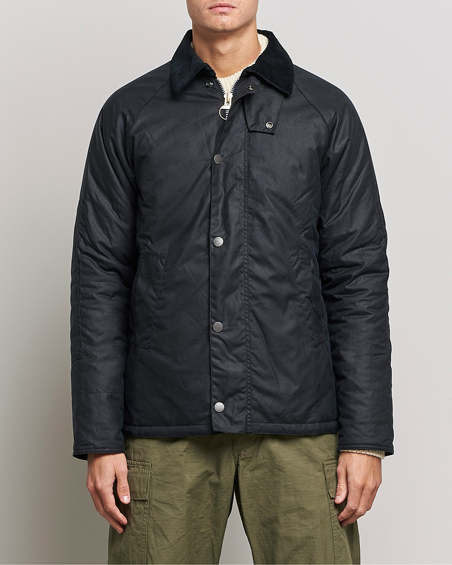 Mies | Takit | Barbour White Label | Nara Slim Wax Jacket Navy