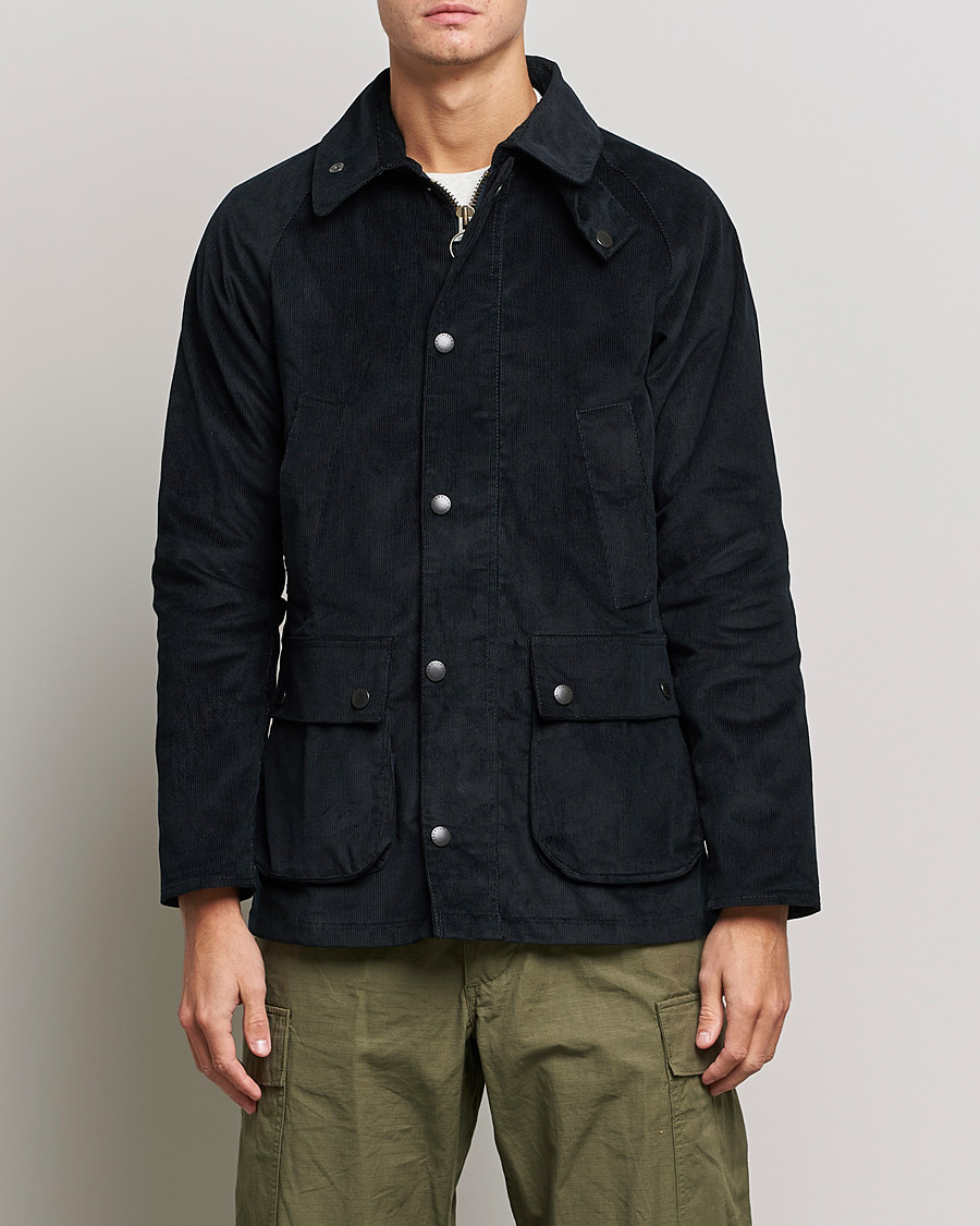 Mies |  | Barbour White Label | Bedale Slim Corduroy Jacket Navy