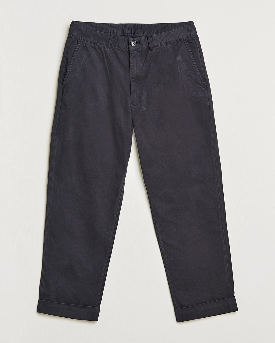 Mies | Housut | Barbour White Label | Baker Cotton Trousers City Navy