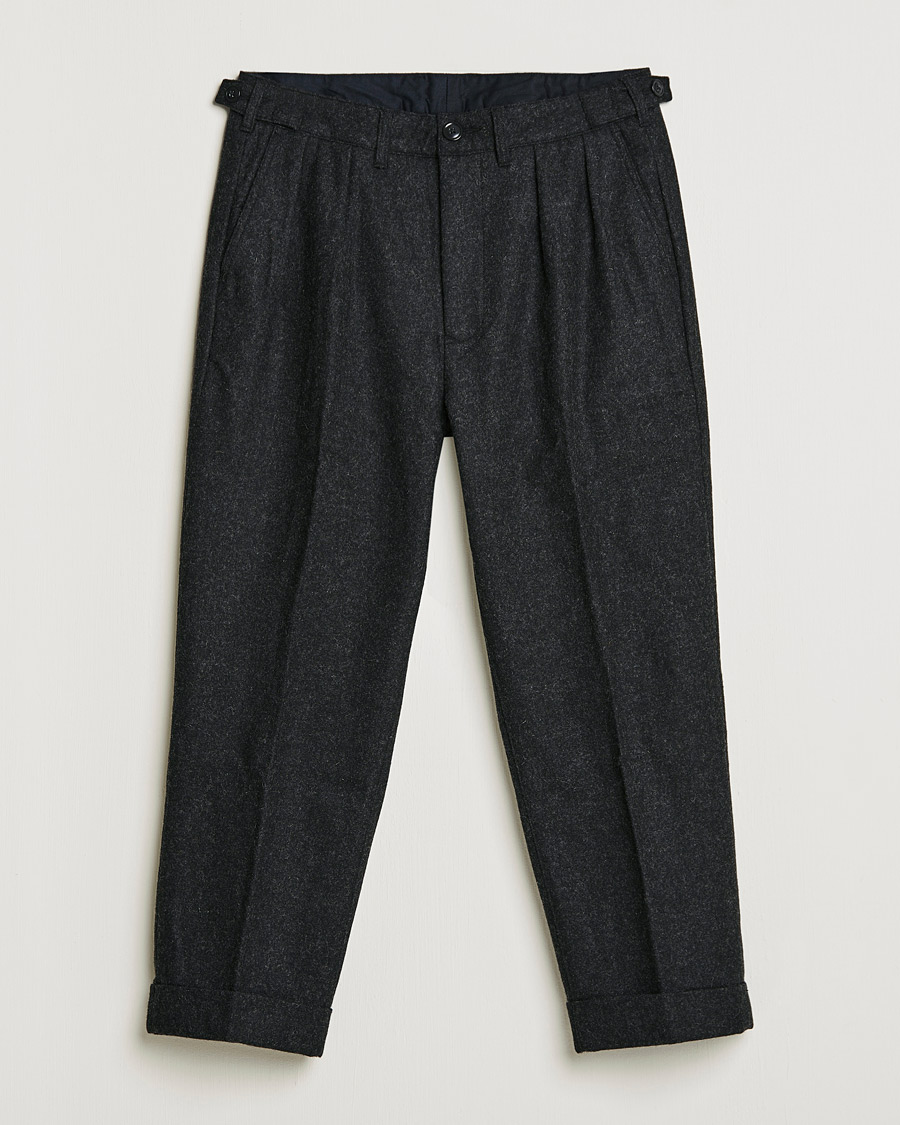 Miehet |  | Barbour White Label | Peter Wool Trousers Charcoal Marl