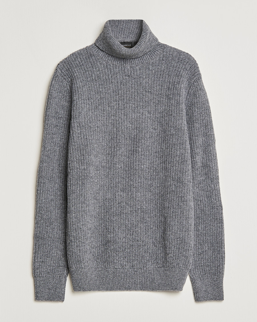 Mies | Puserot | Barbour International | Knitted Rollneck Antrachite