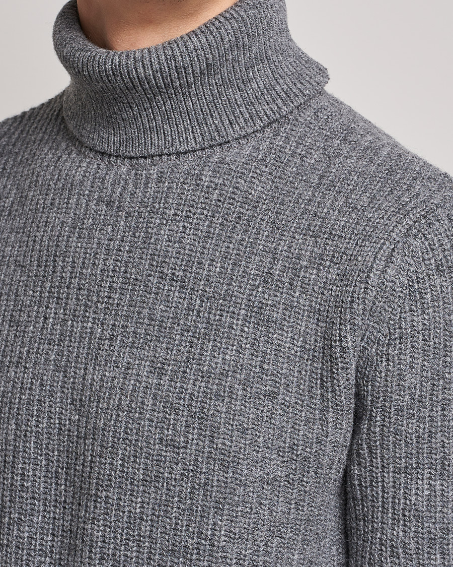 Mies | Puserot | Barbour International | Knitted Rollneck Antrachite