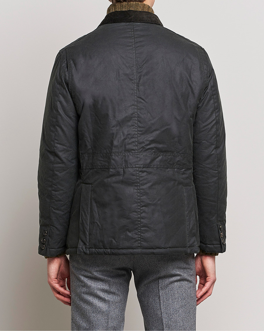 Mies | Takit | Barbour Lifestyle | Winter Lutz Waxed Jacket Sage