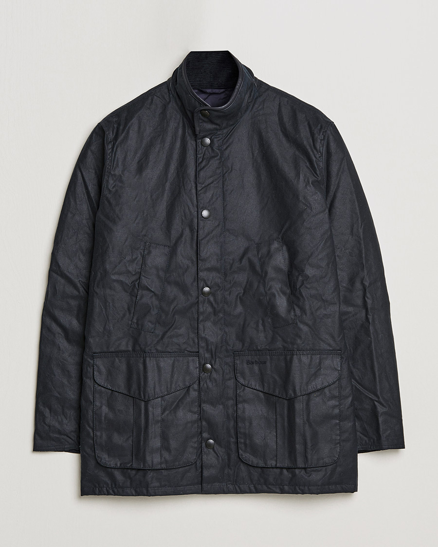 Miehet |  | Barbour Lifestyle | Hereford Wax Jacket Navy