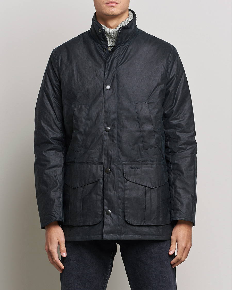 Mies |  | Barbour Lifestyle | Hereford Wax Jacket Navy
