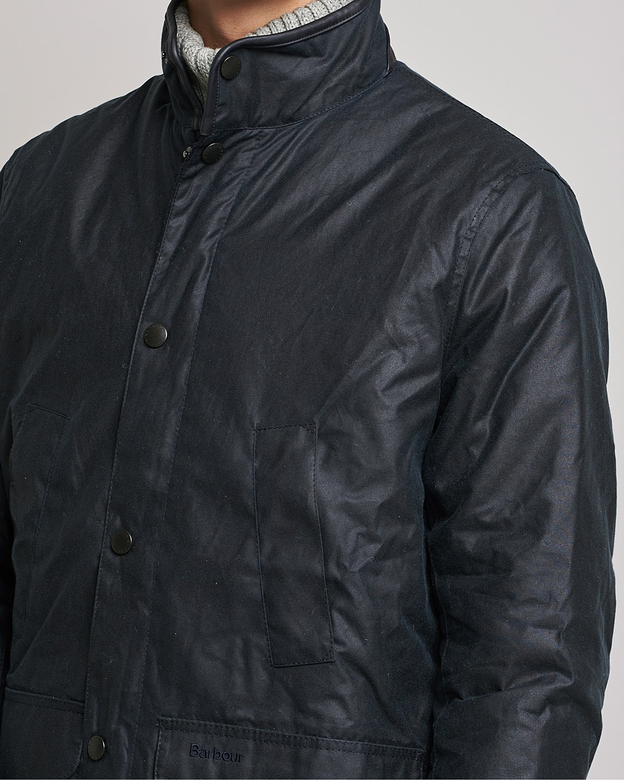 Mies | Takit | Barbour Lifestyle | Hereford Wax Jacket Navy
