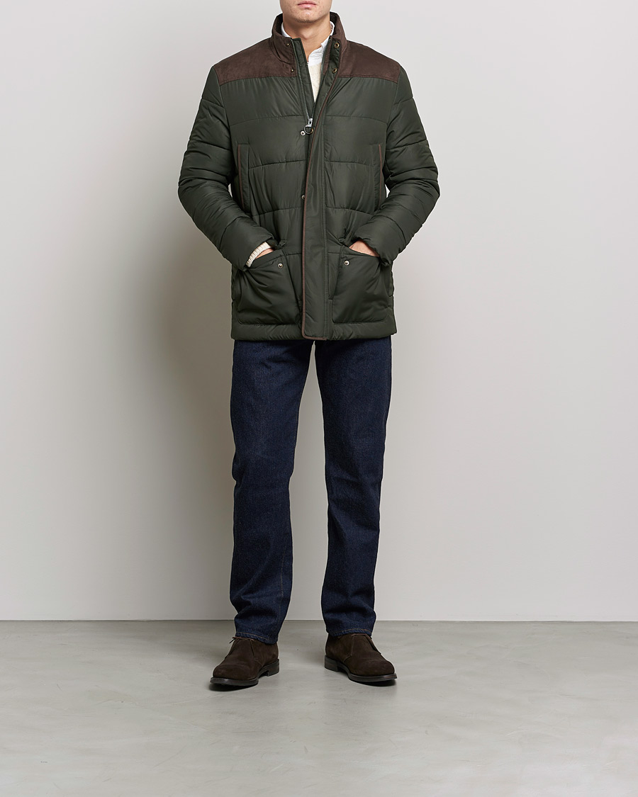 Mies | Takit | Barbour Lifestyle | Winston Padded Jacket Dark Green