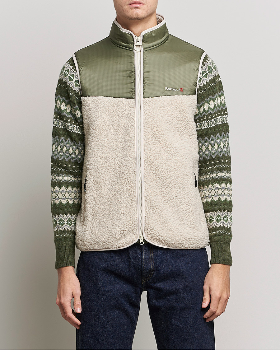 Mies | Puserot | Barbour Lifestyle | Hopsen Fleece Gilet Ecru