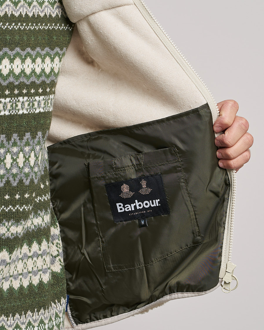 Mies | Puserot | Barbour Lifestyle | Hopsen Fleece Gilet Ecru
