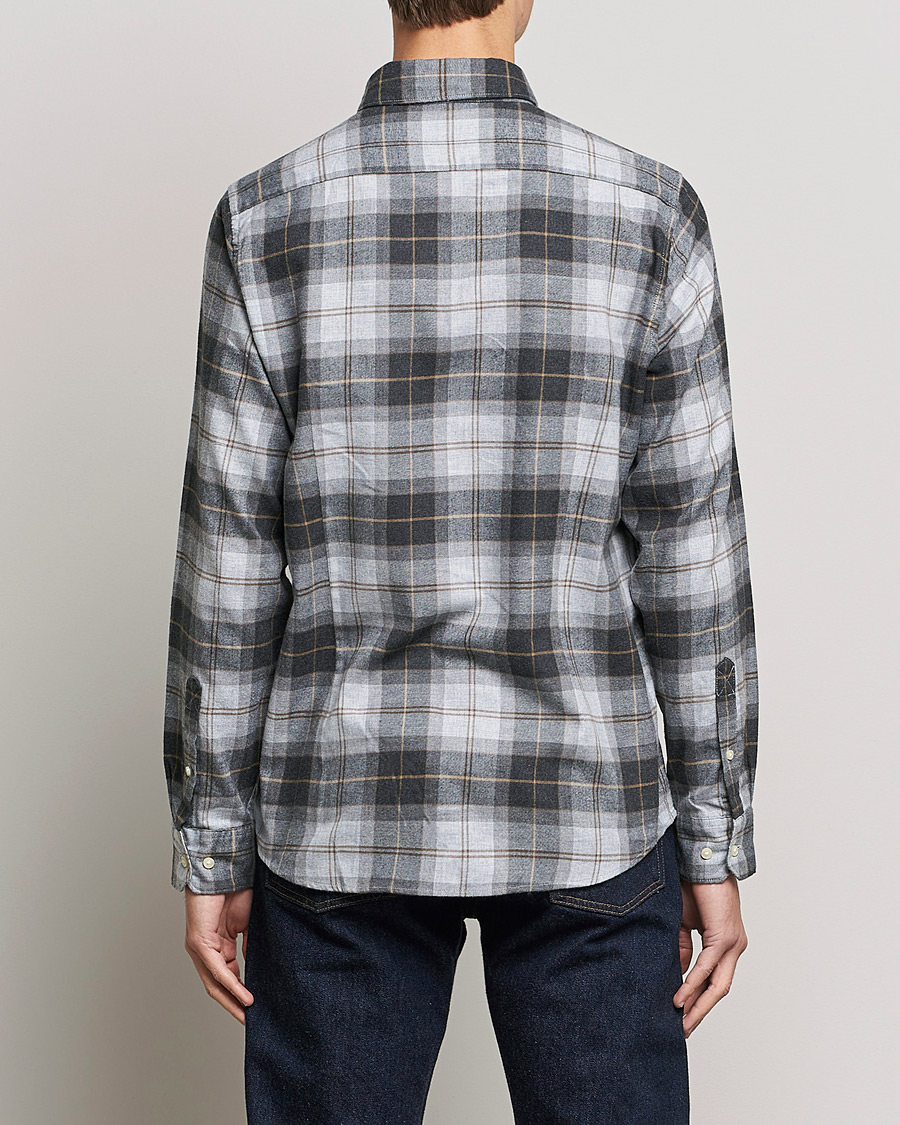 Mies | Kauluspaidat | Barbour Lifestyle | Flannel Check Shirt Grey Stone