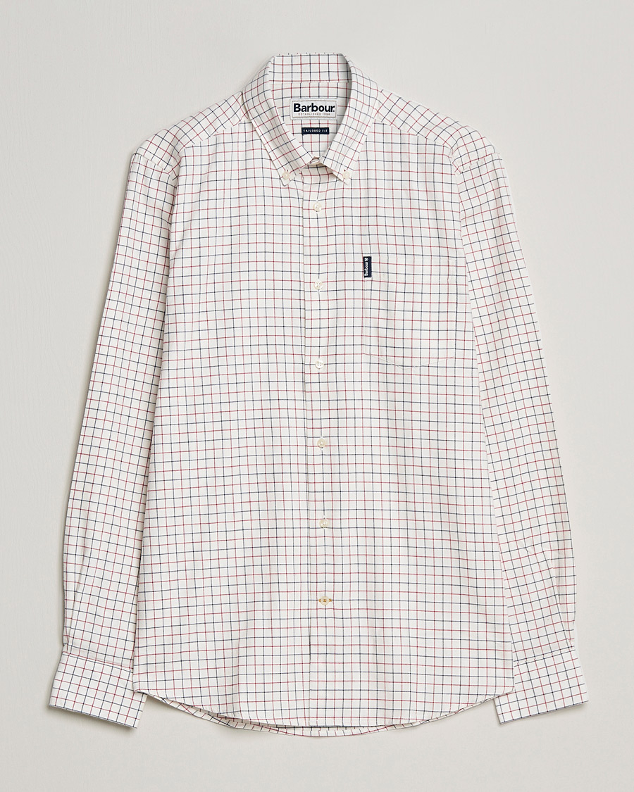 Mies | Kauluspaidat | Barbour Lifestyle | Dillon Check Flannel Shirt White/Red