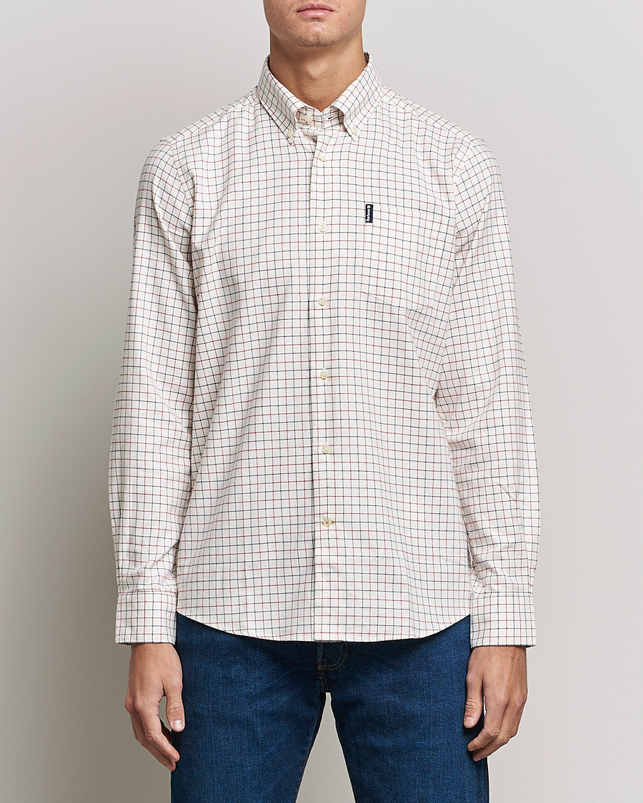 Mies | Kauluspaidat | Barbour Lifestyle | Dillon Check Flannel Shirt White/Red