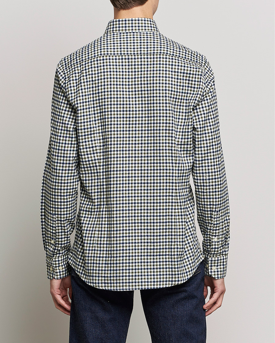 Mies | Kauluspaidat | Barbour Lifestyle | Finkle Gingham Flannel Shirt Olive