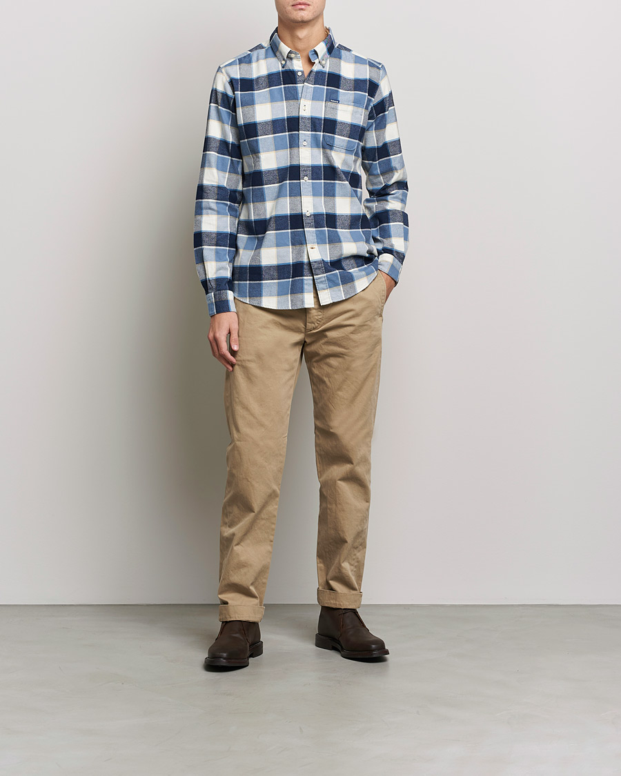 Mies | Kauluspaidat | Barbour Lifestyle | Country Check Flannel Shirt Blue